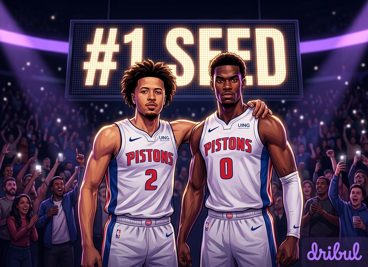 2年前は14勝68敗だったPistonsが、イースト1位を確定させた。